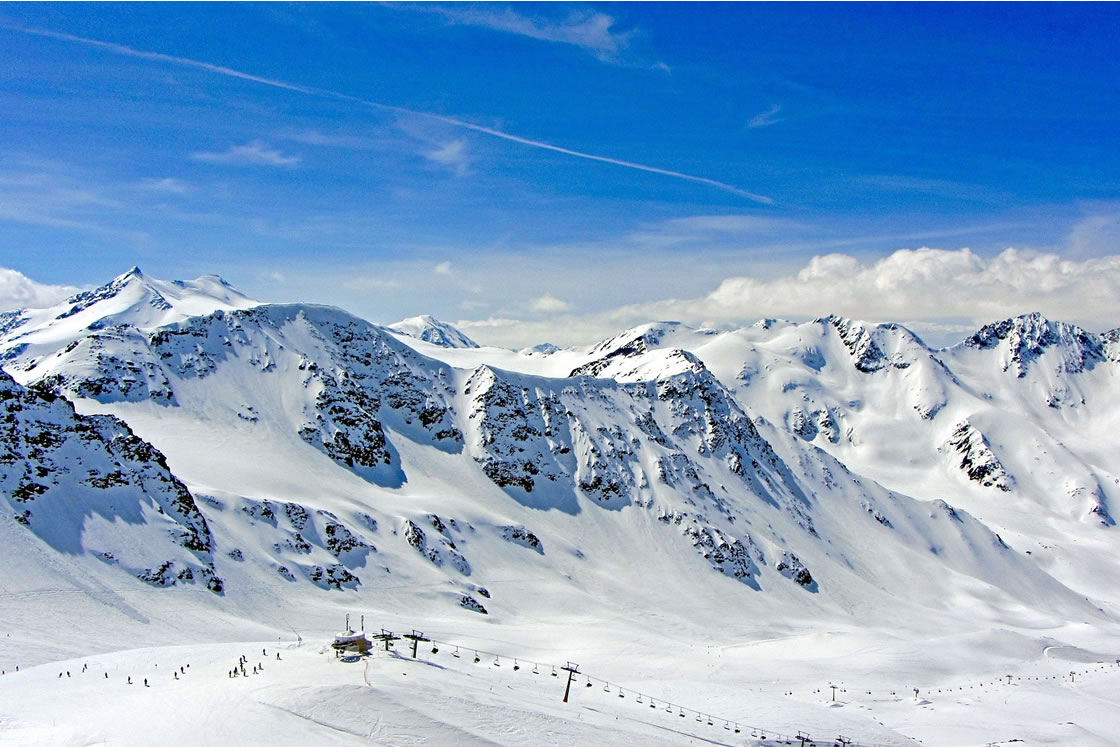 Skigebiet Klausberg/ Ahrntal in Südtirol
